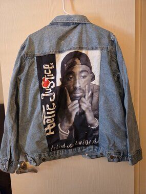 Tupac denim jacket unisex